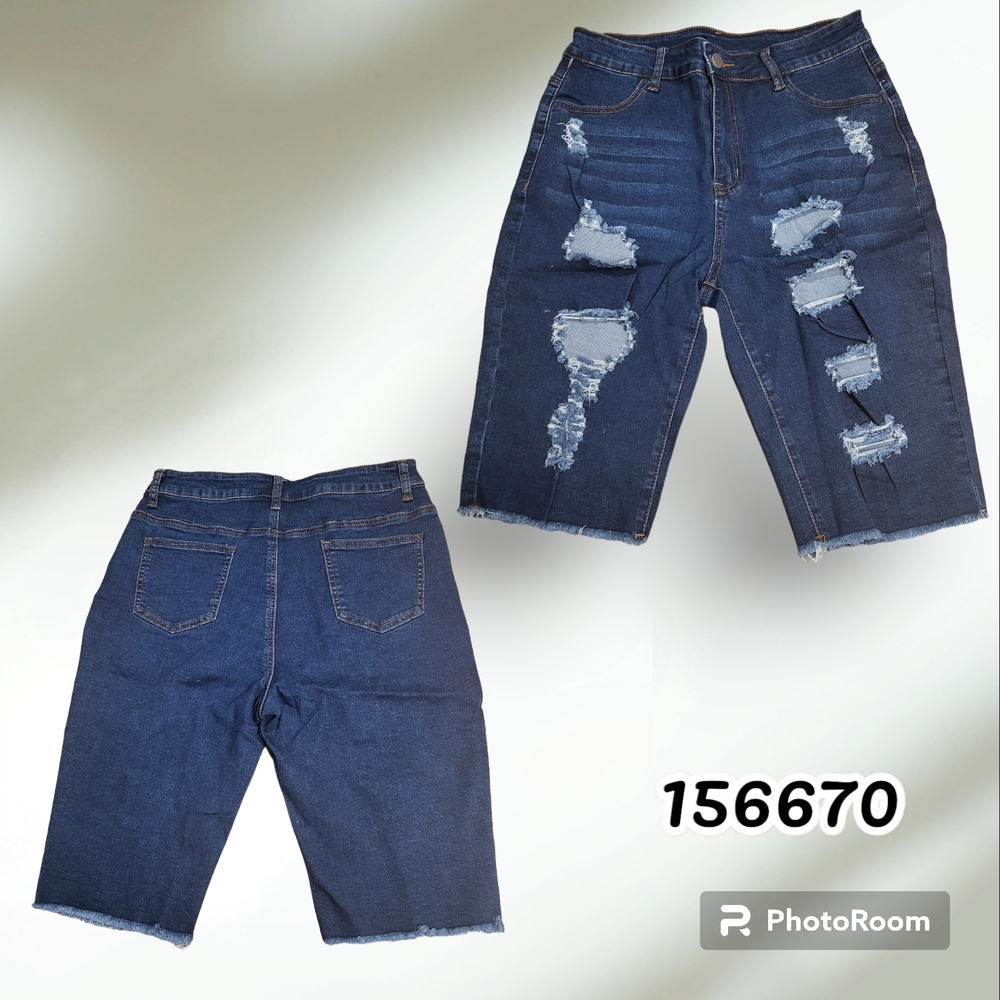 New Distressed Denim Shorts